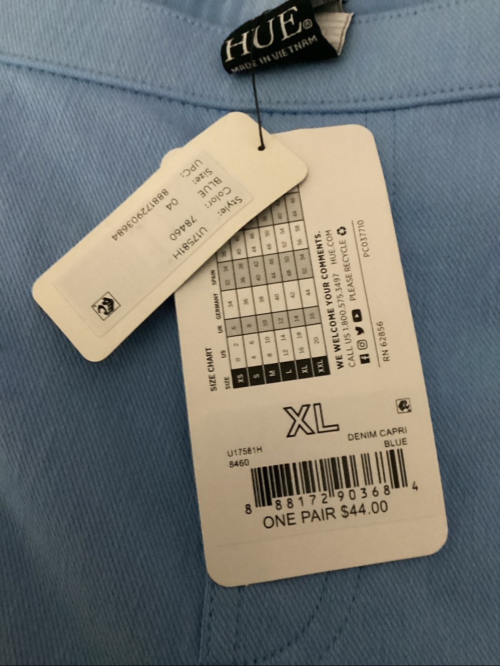 Hue Blue Stretch Pull-On Leggings - Picture 3 of 3